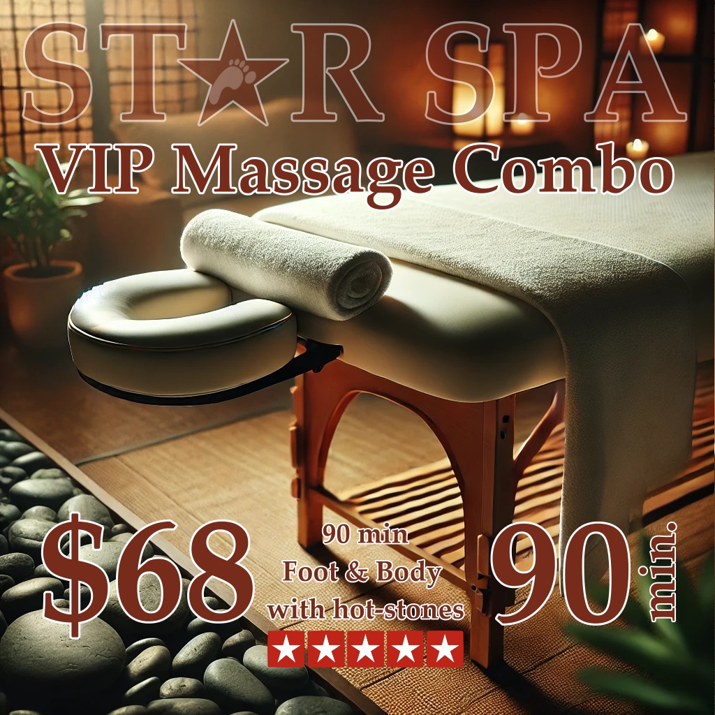 Star Spa VIP 90min. Massage Combo